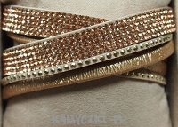 Bransoletka Rzemień Eko Skóra Podwójna 40cm