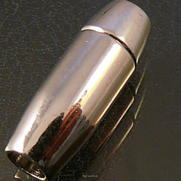 Zapięcie Magnetyczne Cygaro 22mm otwór 4mm kolor ciemne srebro