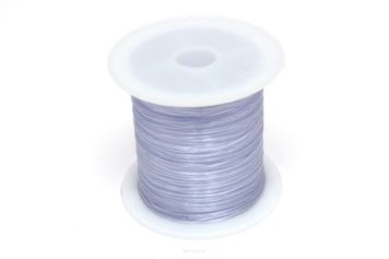 Jewellery Silicone Rubber 0.5mm bright lavender Spool 15 meters