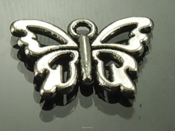 Zawieszka Motylek 10/15mm Kolor Srebrny