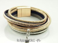 Bransoletka Rzemień Eko Skóra Podwójna 39cm
