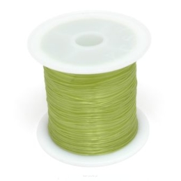Jewellery Silicone Rubber 0.5mm bright green Spool 15 meters