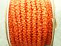 Taśma z koralikami Pomarańczowa Matowa 20cm