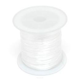 Jewellery Silicone Rubber 0.5mm White Spool 15 meters