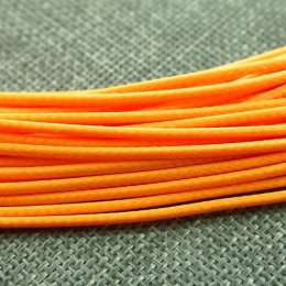 Sznurek Woskowany 2mm Pomarańczowy 65cm