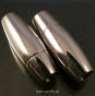 Magnetic clasp 27mm Stainless Steel Cigar 4mm hole dark silver