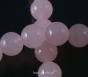 Pastel Jade Kugeln 12mm, Soft Pink Schnur 33pcs