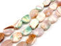 Pastel Green Agate Oval 16/20mm Cord 40cm