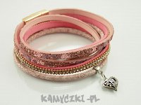 Bransoletka Rzemień Eko Skóra Podwójna 39cm