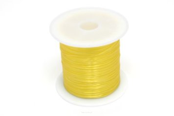 Jewellery Silicone Rubber 0.5mm yellow Spool 15 meters