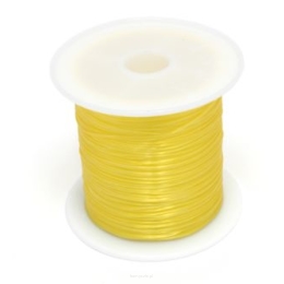 Jewellery Silicone Rubber 0.5mm yellow Spool 15 meters