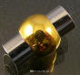 Magnetverschluss 17mm Loch 6mm Silber-Gold