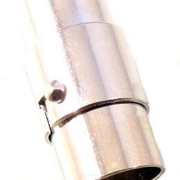 Magnetverschluss 18 / 12mm Loch 8mm Farbe dunkelsilber