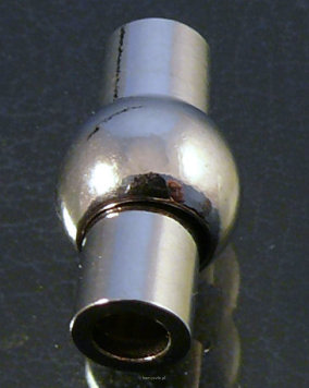 Magnetverschluss 6mm 17mm dunklen Silber