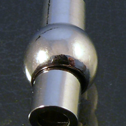 Magnetverschluss 6mm 17mm dunklen Silber