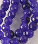 Jade balls facetted 6mm Navy cord approx. 40cm
