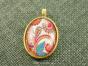 Medalion 3D Kaboszon Sweet Ornament 40/25mm kolor złoty mat