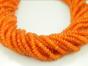 Reifen facettiert Jade 4 / 2mm orange Schnur ca.. 40cm