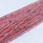 Morganit Oponka Fasetowana 3x2 mm Sznur 40 cm - 3