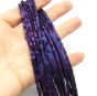 Hematyt Heishi Fioletowy Matowy 2x2x1 mm Sznur 40cm - 2