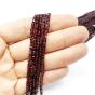 Granat Kostka Fasetowana 2,5x2,5 mm  - 3