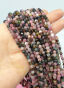 Turmalin Mix Kulka Fasetowana 4 mm Sznur 40cm  - 2