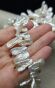 Perła Naturalna Biała Keshi 19x8x3 mm  - 3