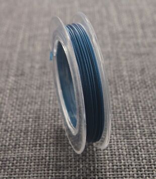 Linka Jubilerska 0.38mm Niebieska Szpulka 10 metrów