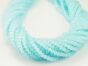 Fianit Oponki Fasetowane 3.5/2.5mm Pastelowy Błękit Sznur 40cm