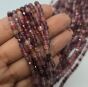 Spinel Czerwony Kulka Fasetowana 4 mm - Sznur 40cm - 2