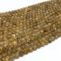 Kwarc z Rutylem Kule mleczne 8 mm Sznur 40 cm - 3