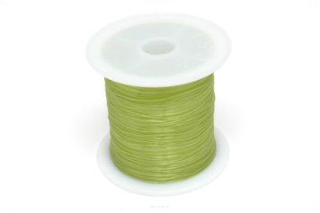 Jewellery Silicone Rubber 0.5mm bright green Spool 15 meters
