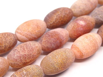 Agat Trawiony Matowy Oliwka 17x30 mm