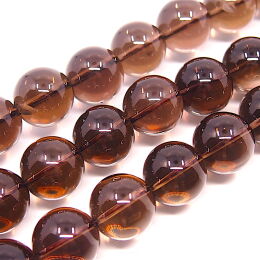 Smoky Quartz 18mm balls Cord 40cm 22pcs