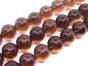 Smoky Quartz 18mm balls Cord 40cm 22pcs