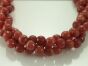  Jade, 10mm facetted balls Brown Cord 40cm 38pcs