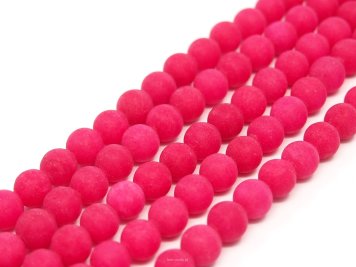 Jade Matt Ball 6mm Pink