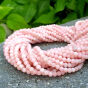 Opal Różowy Kulka Fasetowana 4 mm Sznur 40cm