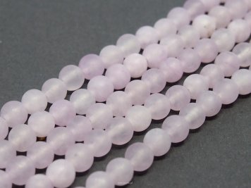 Jade Matt Delicate Pink Bullets 6mm cord approx. 40cm