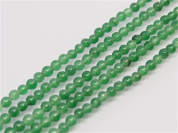 Grüne Jadekugeln 3mm Schnur 38cm