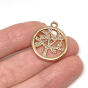 Zawieszka Drzewo Ornament 21mm  Złoto  - 2