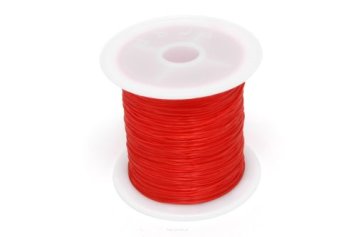Jewellery Silicone Rubber 0.5mm Red Spool 15 meters