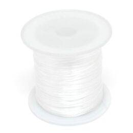 Jewellery Silicone Rubber 0.5mm White Spool 15 meters