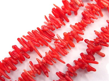 Coral dunkles Rosa, Klein-Sticks, Seil 40cm