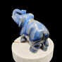 Rzeźba Słonia w Lazurycie 135x100x55 mm - 3