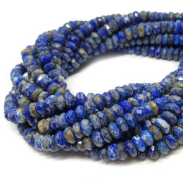 Lapis Lazuli Oponka 8x4 - 8x5 mm Sznur 40 cm