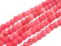 Jade Matt balls 6mm Raspberry Red Rope approx. 40cm