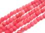 Jade Matt Kugeln 6mm Raspberry Red Rope ca.. 40cm