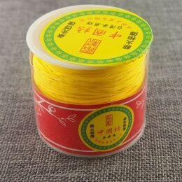 Sznurek do MAKRAMY 0.8 mm żółty 