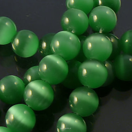 Cat's Eye, Bullets 8mm green Cord 48pcs